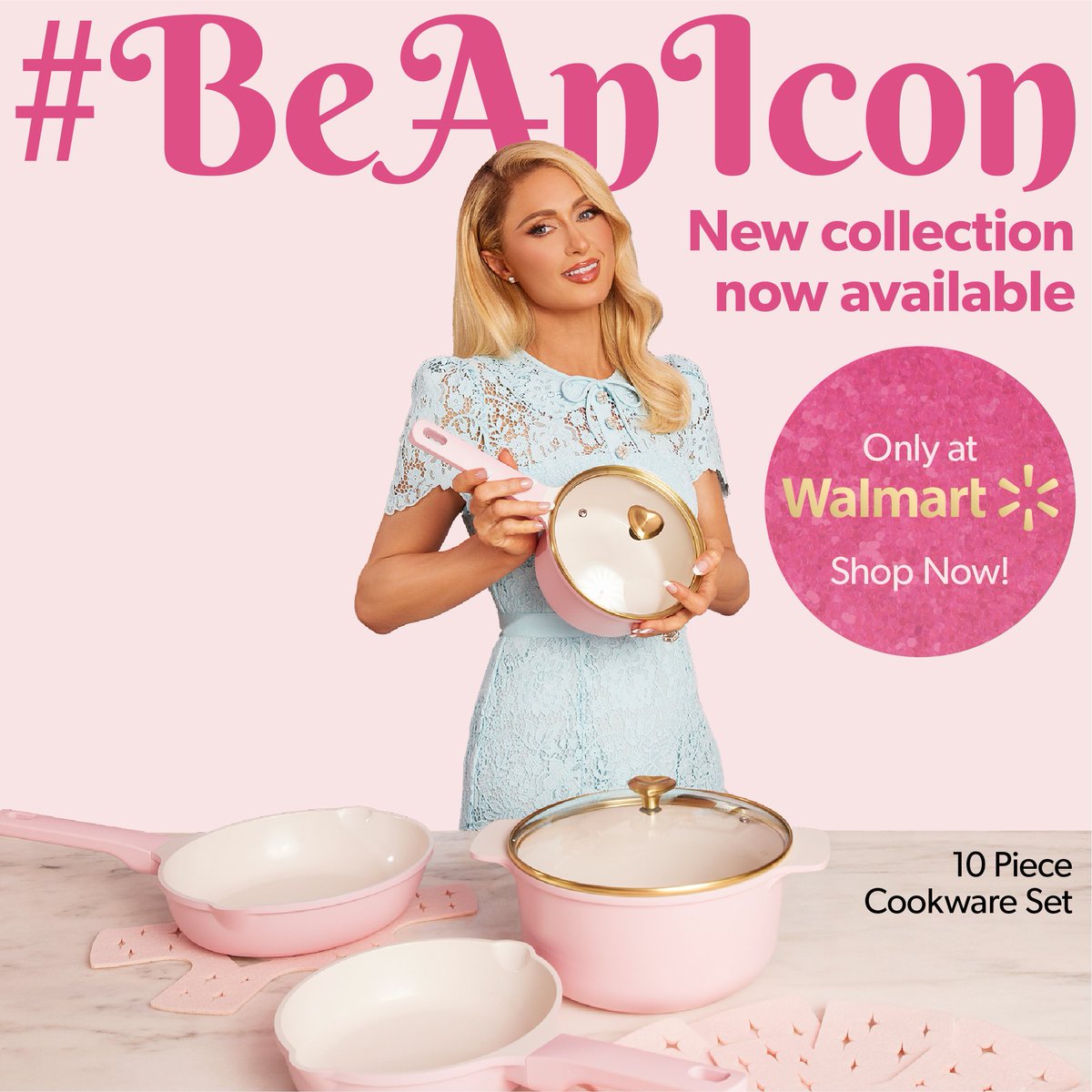 ParisHilton's tweet image. Want to #BeAnIcon in the kitchen? ✨ Shop my new cookware line @Walmart now! 💖 bit.ly/45IBYyj