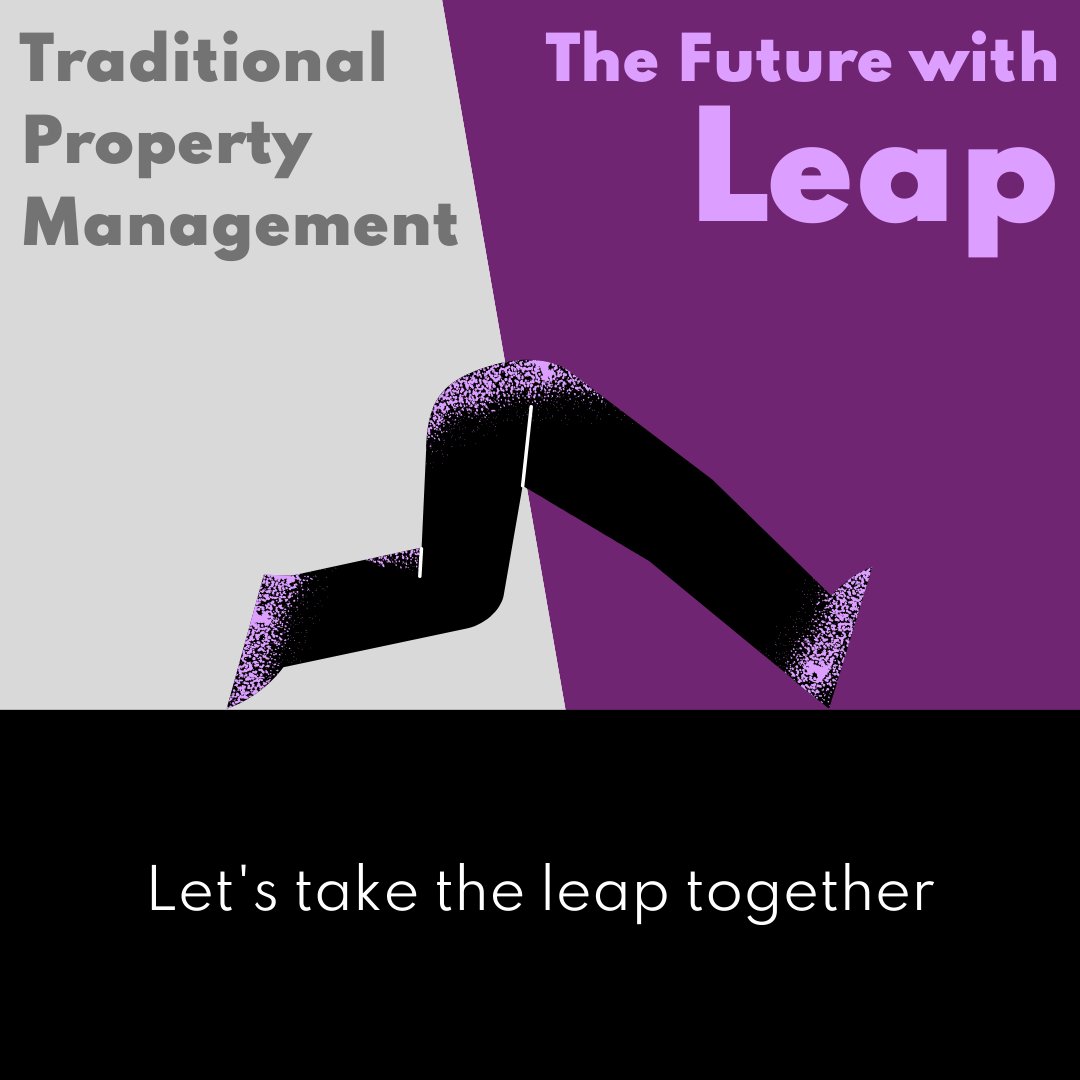 Let's take the leap together and transform how you manage your properties. Discover the future of property management with Leap today. #LeapIntoTheFuture