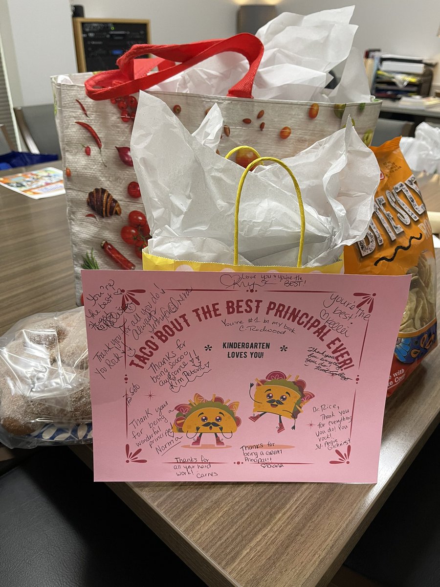 ChelleLeigh75's tweet photo. Such a fun surprise to receive from my @HooverCFISD kinder team yesterday. Iโm so thankful they chose to #BeAHooverHero! Iโm also very excited to enjoy taco soup when it gets cold this weekend! #blessedwiththebest #ThankAPrincipal #principalsmonth #principalsoftwitter https://t.co/WFRmDAgj12