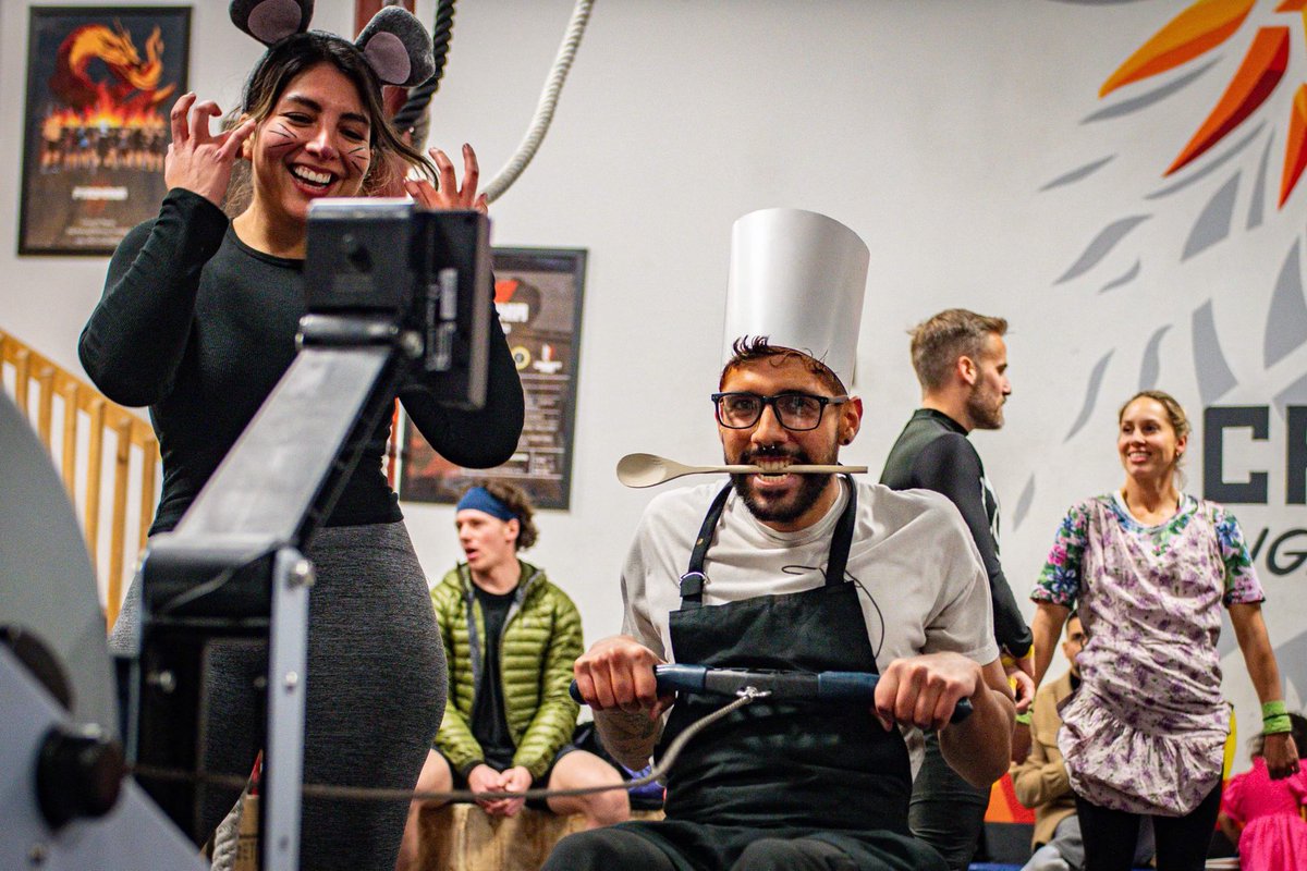 crossfitpyro's tweet photo. The Halloween Sabotage event. Sweet skills everyone!

Thanks Rory for putting this together! 

#crossfit #crossfitpyro #halloween #community #health #fitness #calgary #yyc https://t.co/6y8C1OZwec