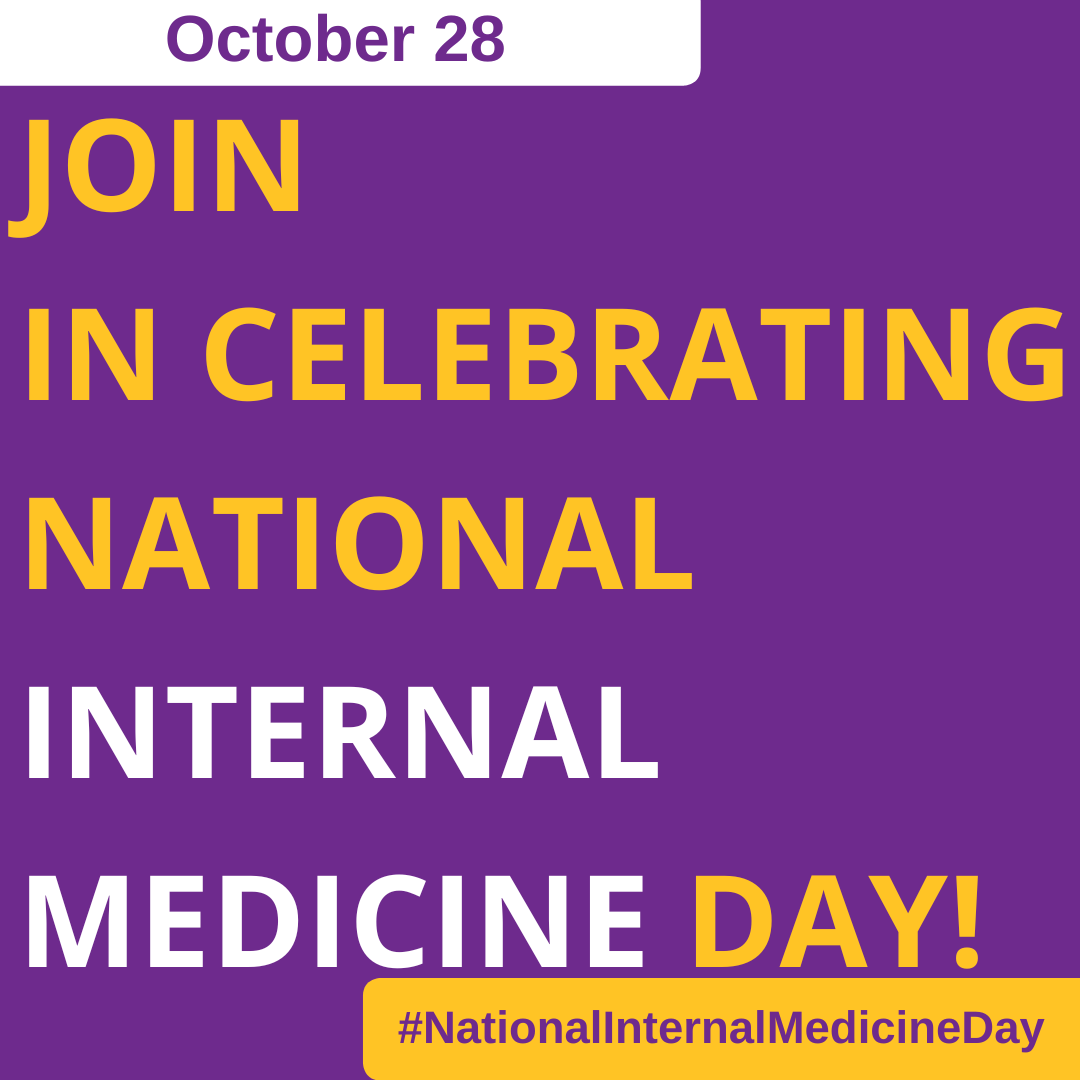 Today is #NationalInternalMedicineDay! Help spread the word and celebrate being #IMProud and #IMPhysician with customizable posts and graphics at acponline.org/NIMDay