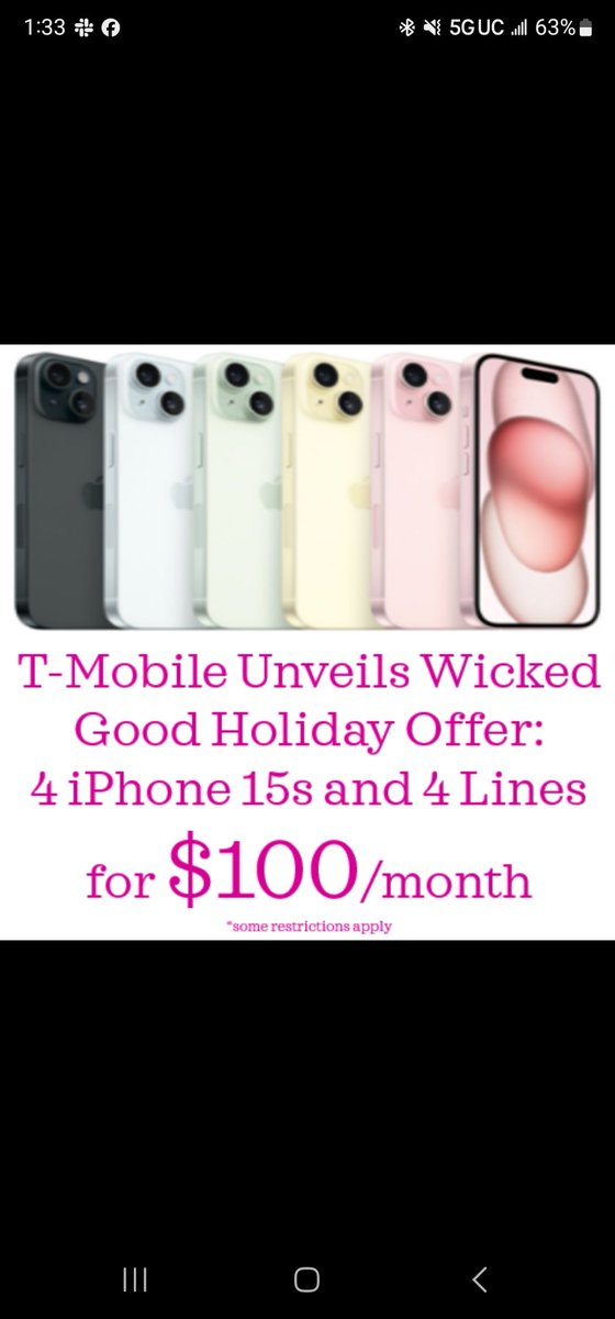 Come check out the South Side T-Mobile and take advantage of this crazy good deal! We have THE BEST NETWORK, come see what your devices can really do! #MagentaFam <a href="/WBarefield9/">Winnie</a> <a href="/neilhorrell/">Neil Horrell</a> <a href="/RickyVasquezMI/">Ricky Vasquez</a>