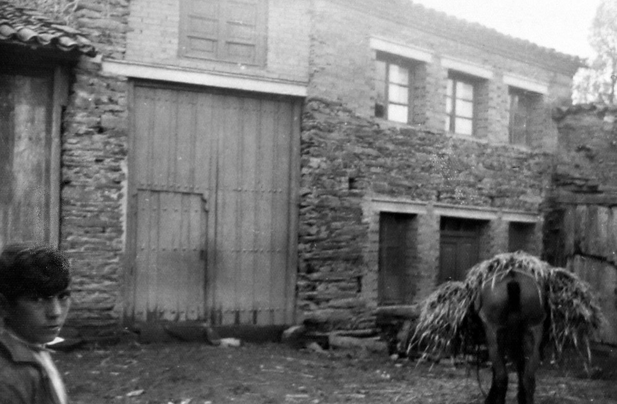 BenitoPellitero's tweet photo. Un joven y una mula frente a una casa en el calleón de la Peña en la localidad de #Sejas #de #Aliste, año 1971.
Autor: Desconocido
Fuente: AHPZA
Procedencia: Fototeca "Benito Pellitero" https://t.co/U7v9tCn7J7