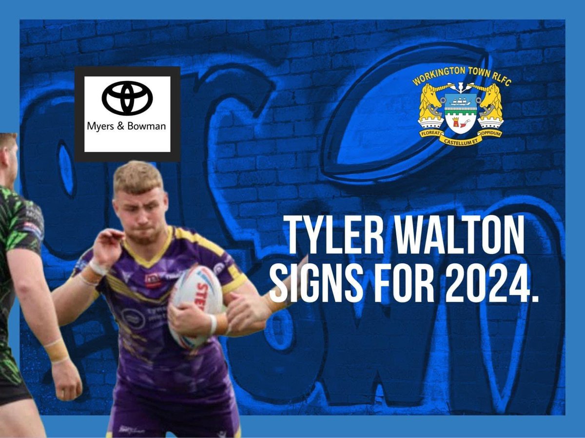 It’s a new Cumbrian adventure for Wallsend lad <a href="/TylerWaltonn12/">tyler walton</a> as he signs for Workington Town for the 2024 season.

Good luck, Tyler.

⚫️🦅🟣