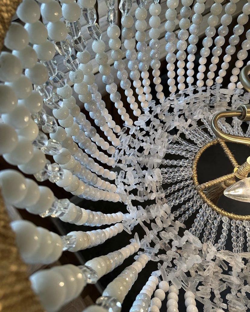 Bead details of a magical custom Malibu ✨

Reach out to our design team and let them help you design your own custom beaded chandelier from Ro Sham Beaux ! #linkinbio 🤍

 #roshambeaux #rsblove #lighting #beadedchandeliers #chandelier #customlighting #lighting #interiordesign #