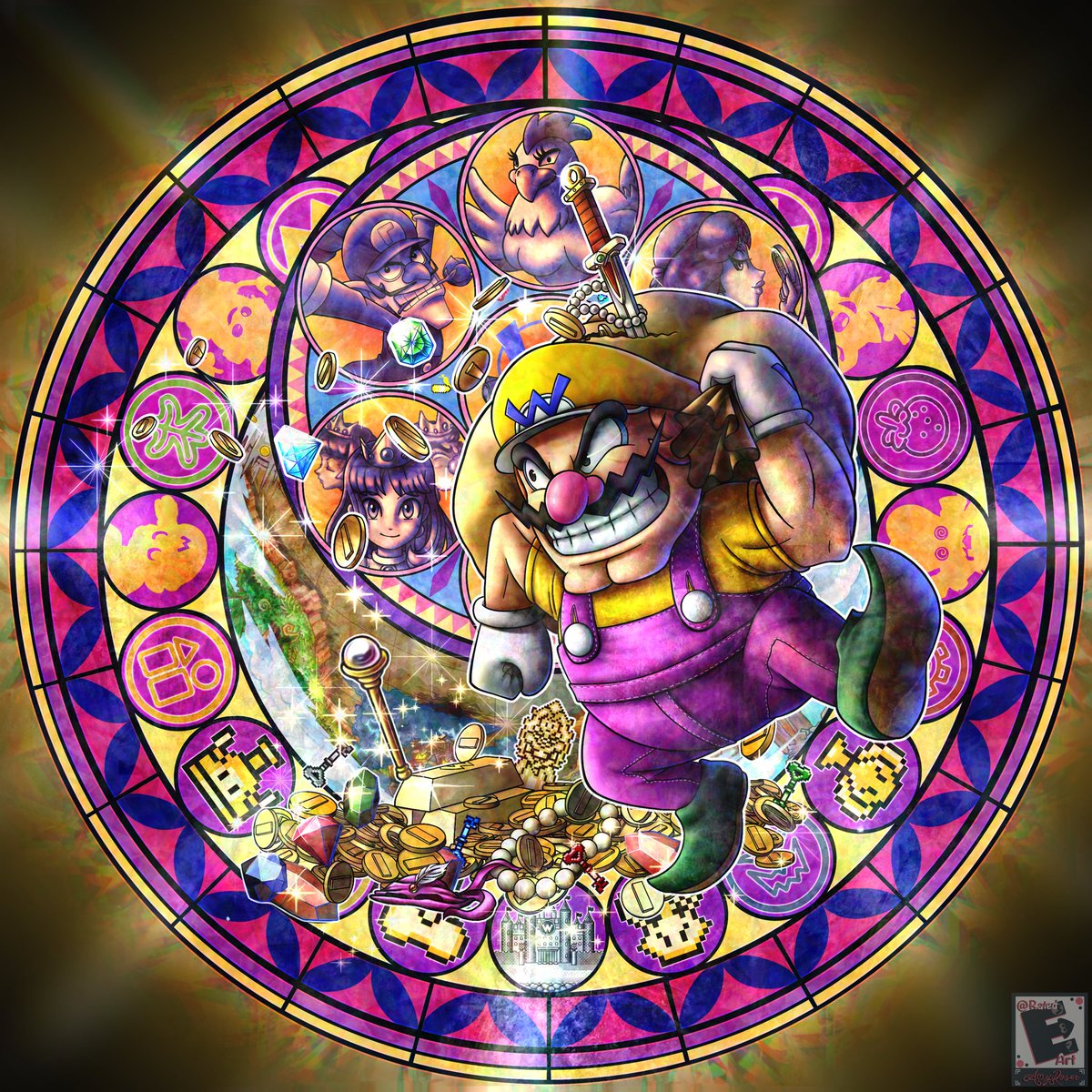 Day 33 of me drawing every #SmashBrosUltimate characters’ hearts

Today we will be diving into the heart of fighter #30: Wario (Alt)💰
#Fanart