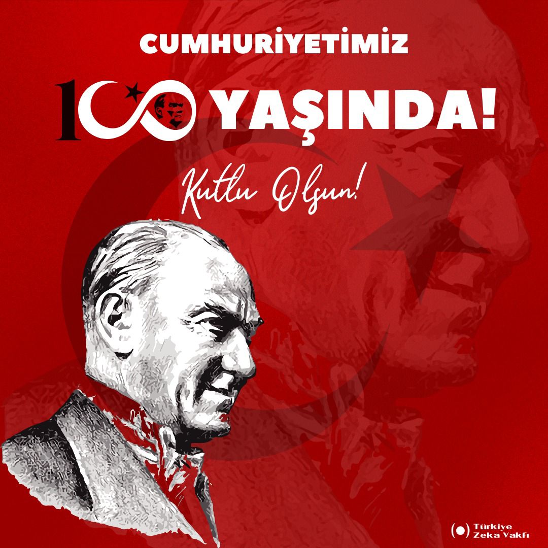 Cumhuriyetimizin 100. yılı kutlu olsun!

#Cumhuriyet100Yaşında
#100yaşında