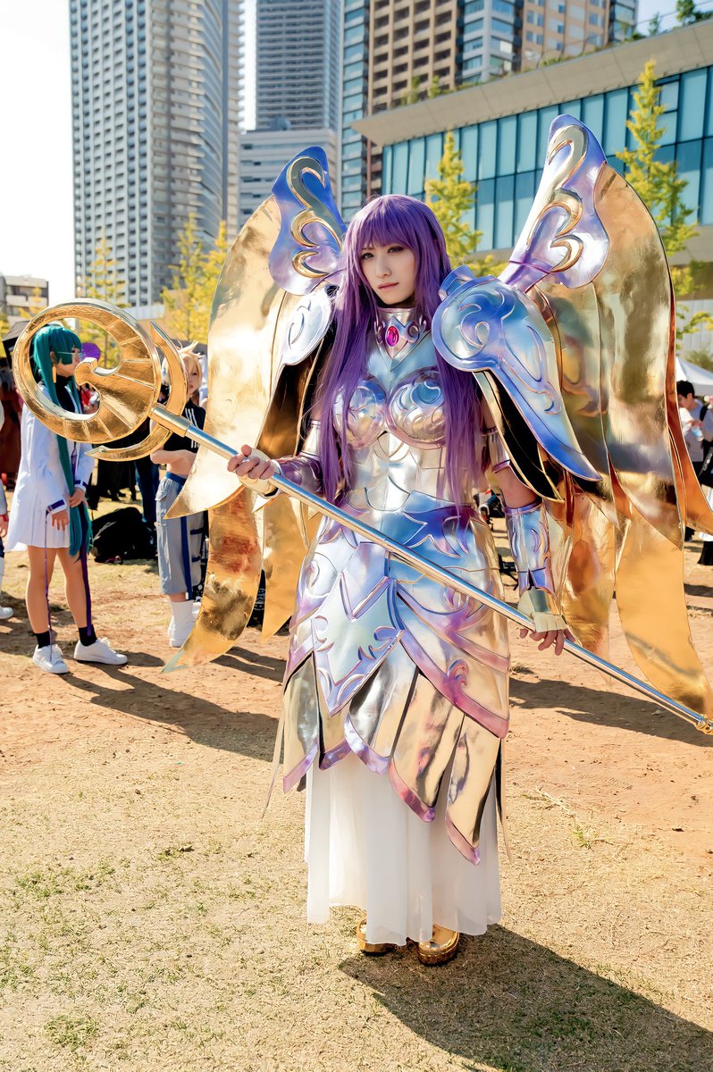RT @dxmikeneko: 【聖闘士星矢/コスプレ】 城戸沙織(アテナの聖衣