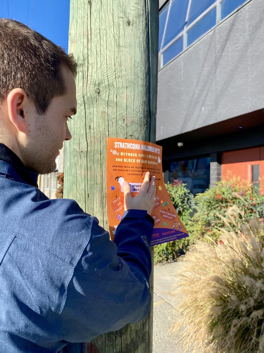 Spooky season is well underway! 🎃✨The SCPC will be hosting a #Halloween event - and the 800 block of E.Hastings will partake in some good ol' trick or treat! @StrathconaBIA Photo booth, caricature art, hot dogs & more! #JoinUs #CommunityEngagement 👻