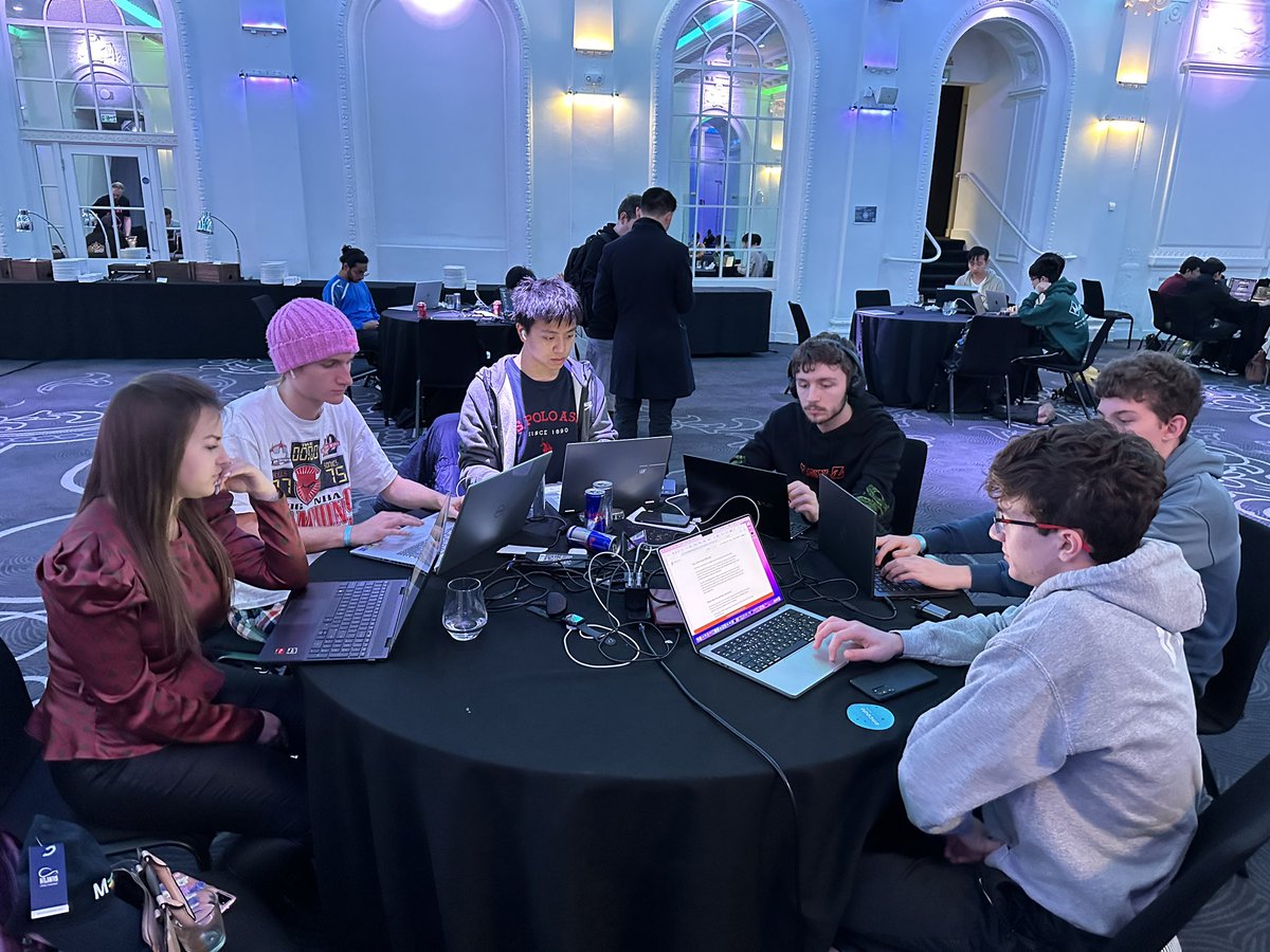dSoc (@sotondsoc) on Twitter photo We sent a squad to hack at <a href="/ETHLDN/">Ethereum London</a>
Big thanks to <a href="/encodeclub/">Encode Club</a> for organizing such a cool event 🤘 We sent a squad to hack at <a href="/ETHLDN/">Ethereum London</a>
Big thanks to <a href="/encodeclub/">Encode Club</a> for organizing such a cool event 🤘