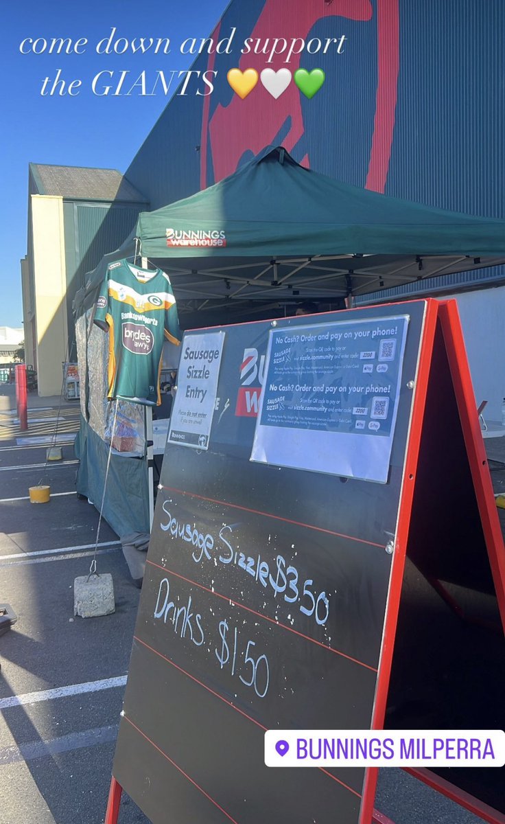 Mighty_Giants's tweet photo. GIANTS BUNNINGS BBQ !!! On today !! https://t.co/CADqk0nY1N