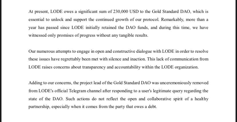 Gold Standard DAO tweet media