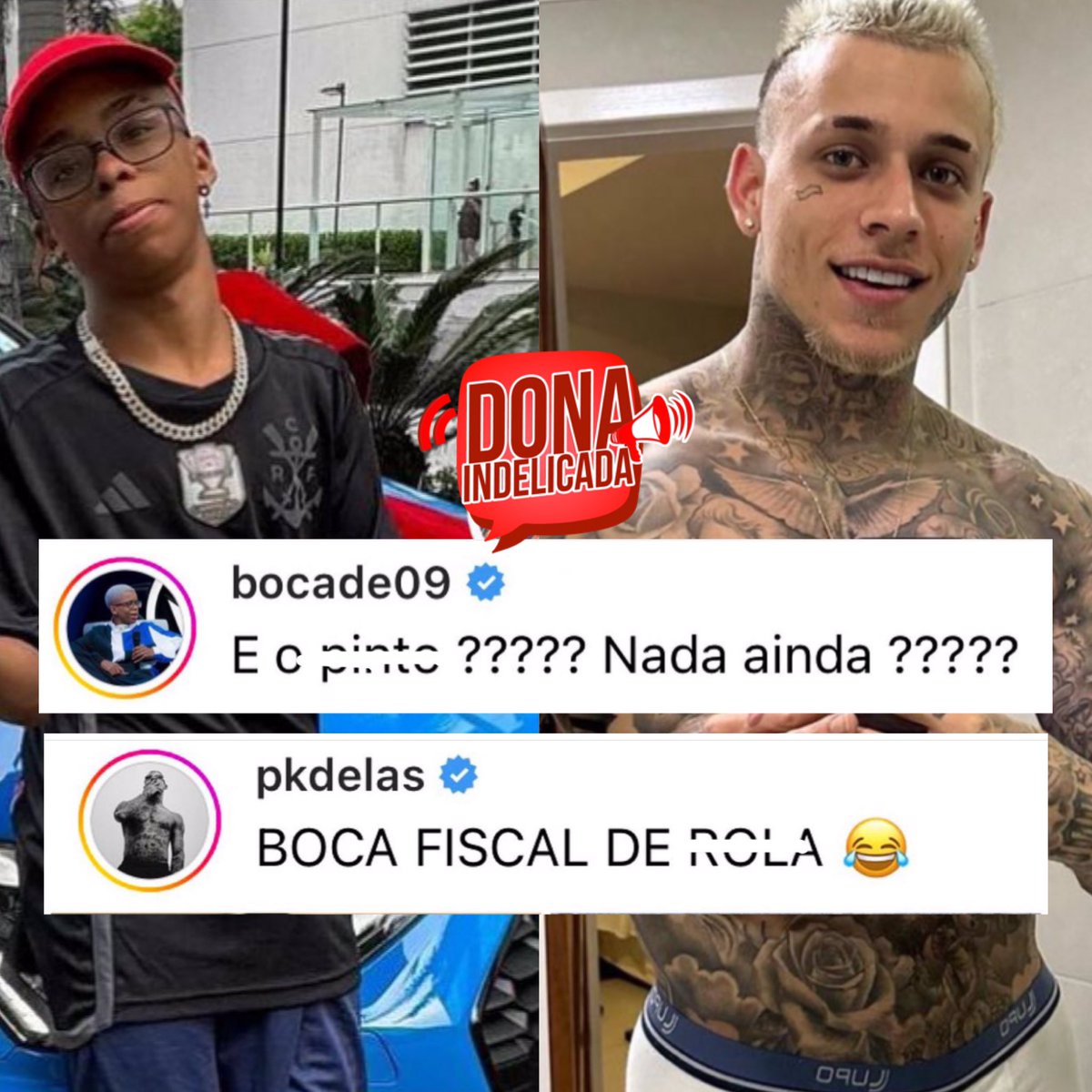 donaindelicada_'s tweet photo. PERDI TUDO! O comentário do #Boca09 na foto que #McPedrinho postou recentemente em seu Instagram.  #Pkdelas  também respondeu. Eu sei que vocês também irão dar zoom! https://t.co/GRSR5GEXuG