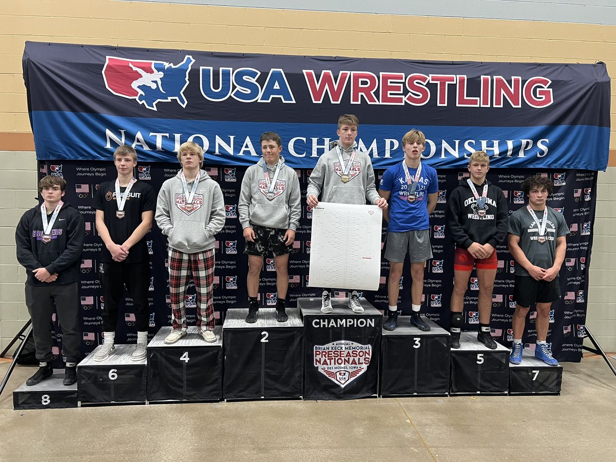 Drake Bowers is coming back from Iowa as an All-American after an 8th place finish!