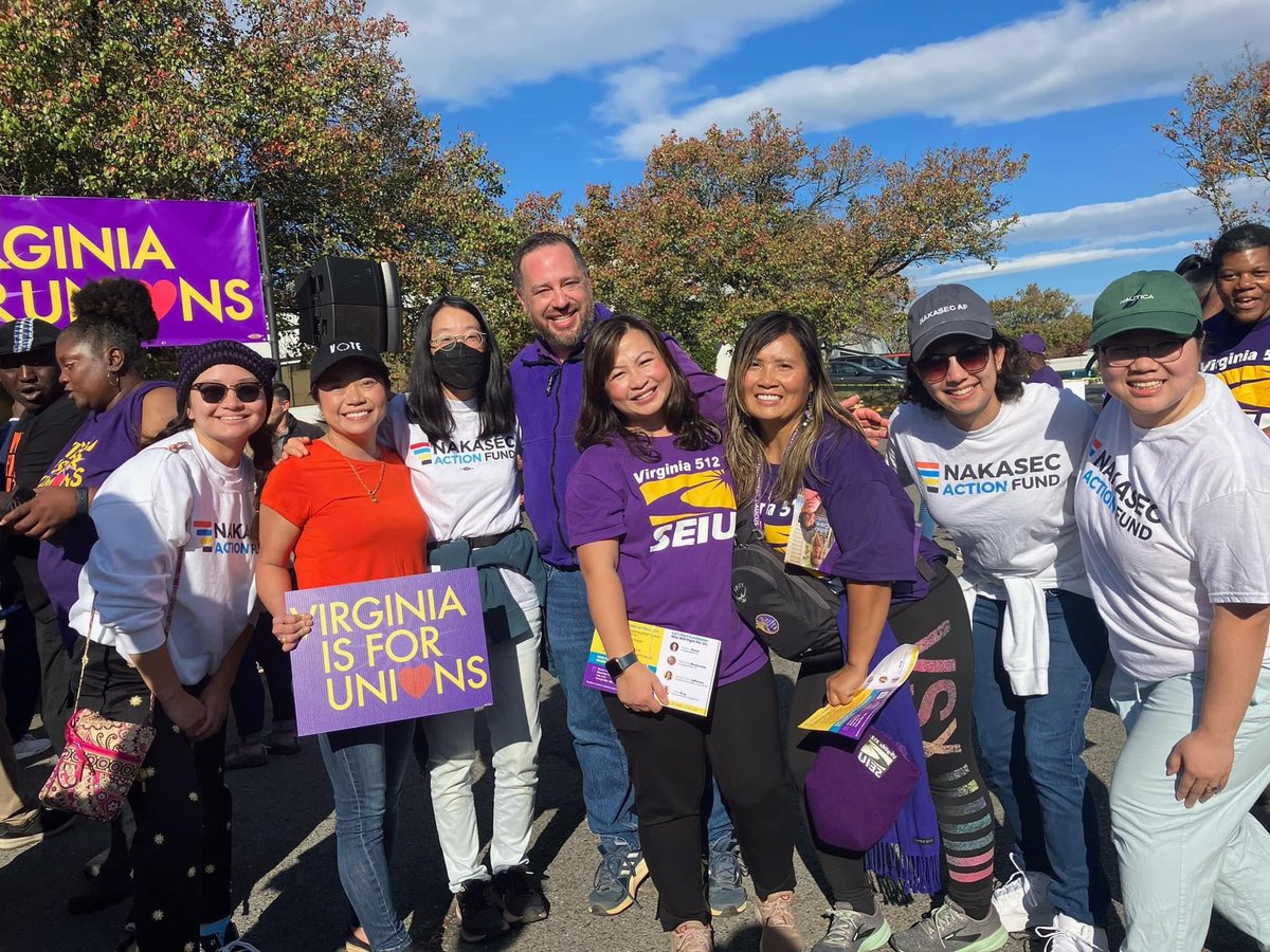 tramNVM's tweet photo. With 10 days until #ElectionDay, so glad I made it up to Manassas to join Team @NewVAMajority and our partners @SEIUVA512 @SEIU to help elect candidates who will fight for working families across Virginia. Knock every door. Count every vote. Let’s go! #GOTV #takebackthemajority https://t.co/pFkmI3UWmv
