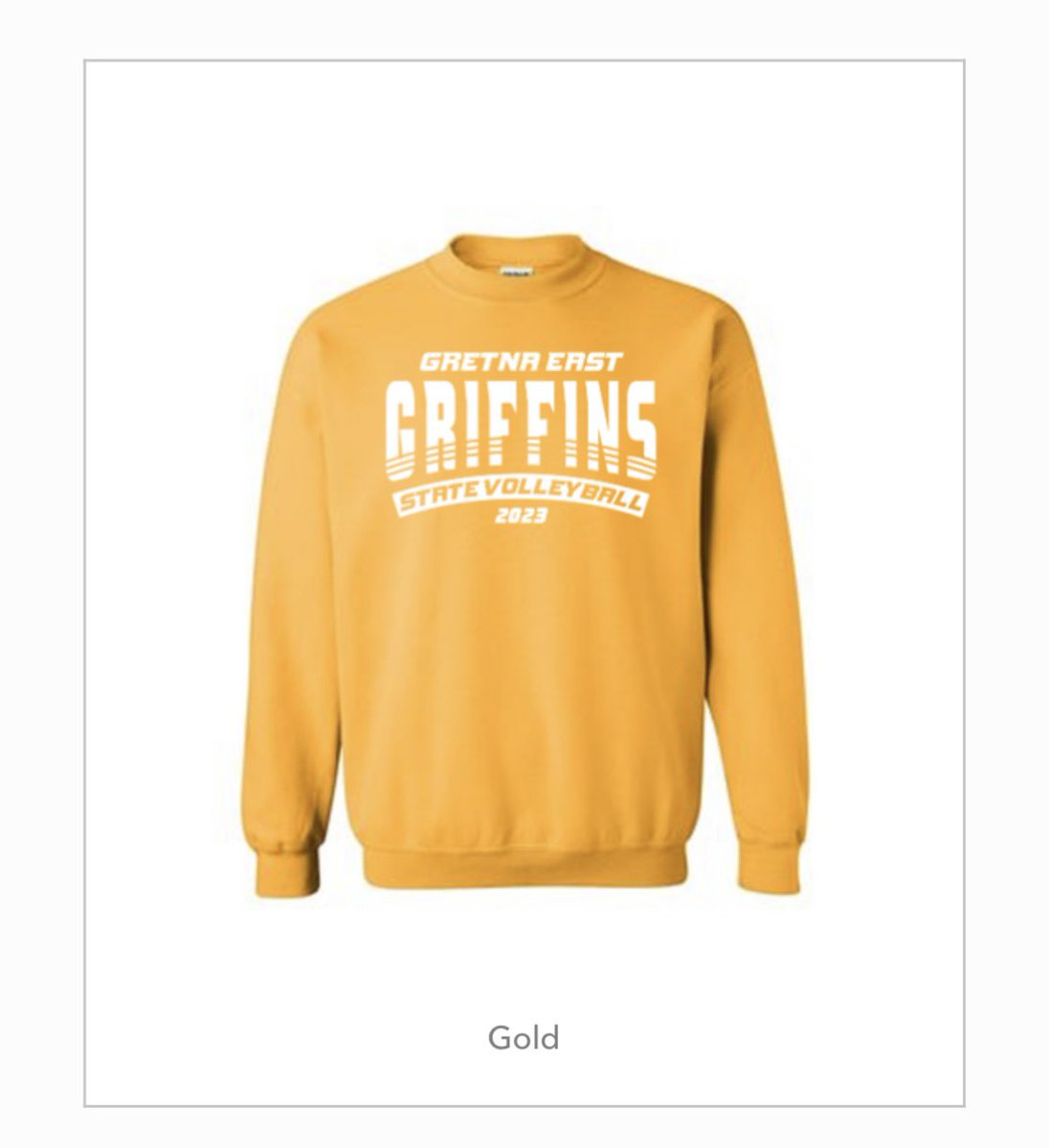 GretnaEastVB's tweet photo. Your Griffins are state bound!!
Get your state gear to rep your griffins this week🤩
Store closes Sunday @ midnight.
https://t.co/t7Zf2V2E5x
#GriffVB #LetsGoGriffs https://t.co/a7QZ4sTnt0