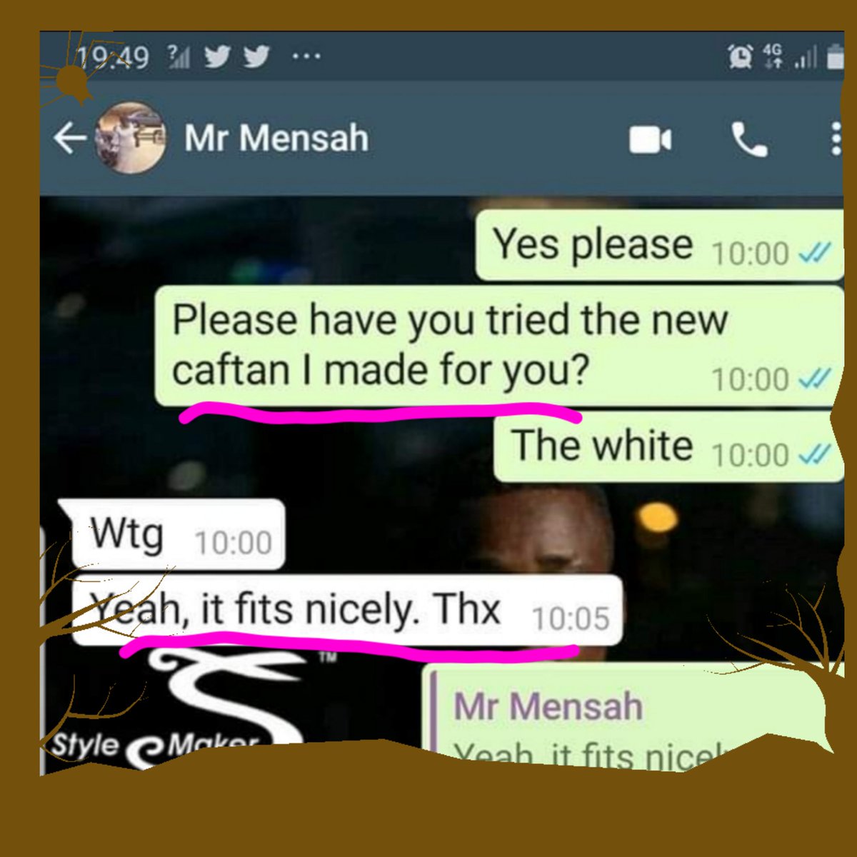 StyleMaker6's tweet image. Feedback from another Satisfied client. We give God the Glory