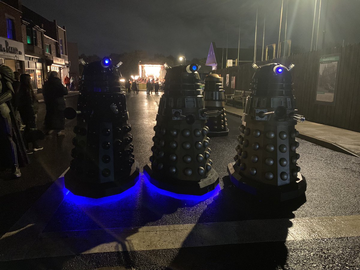 First night of the first big event I’ve programmed. 14 hour work day. Soggy shoes. Met some real Daleks. All in all - tick!!