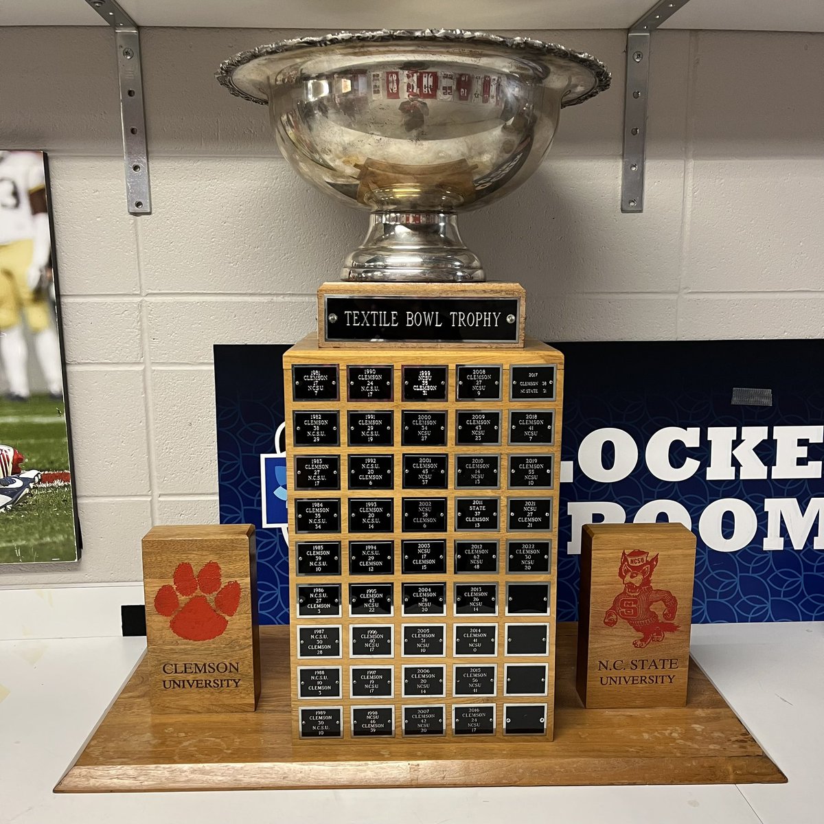 NC State Football Equipment Room tweet media