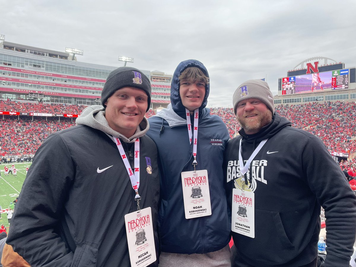 NoahKobuszewski's tweet photo. Had a great time at the @HuskerFootball  game! @s_kwilli32 @coachswaff5 https://t.co/4q1ADcJc4B