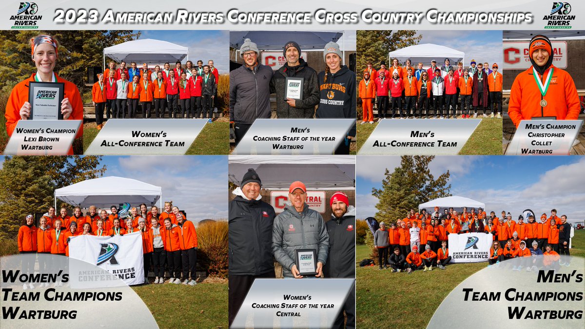 🏃: <a href="/WartburgKnights/">Wartburg Athletics</a> Sweeps <a href="/AmerRiversConf/">American Rivers Conference (A-R-C)</a> Cross Country Championships; Wartburg's Collet and Brown Claim Individual Crowns

#rollriversXC

📰:bit.ly/3FBS4iM