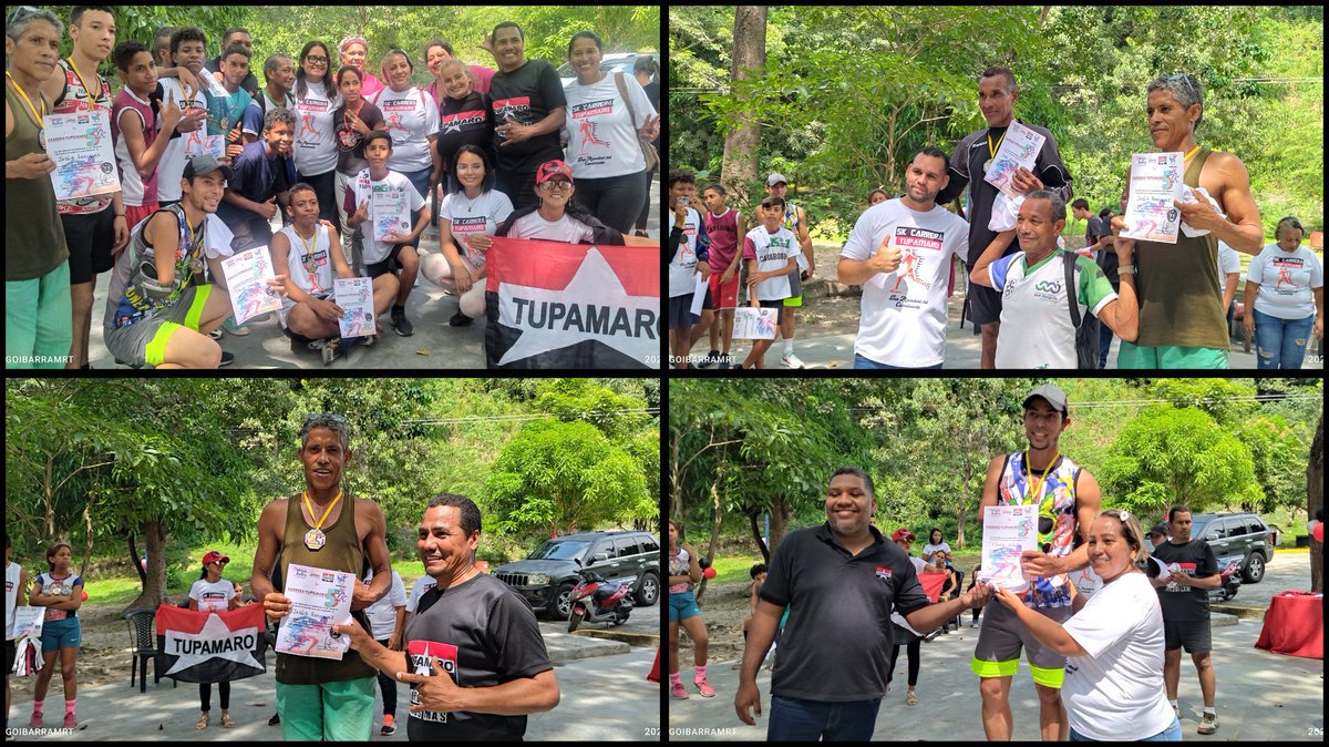 #28Oct #Tupamaro19AñosDeRebeldia
#Hoy con mucha alegría se realizó la #5K carrera @TupamaroMRT  en nuestro municipio
Apoyando el deporte es
#AmorPorLaPatria 
Somos deporte!
Somos cultura!
Somos Tupamaro!
#SomosEjemploDeLucha
<a href="/NicolasMaduro/">Nicolás Maduro</a> 
<a href="/tupateresa/">Tupaateresa</a> 
<a href="/rafaellacava10/">Rafael Lacava</a>