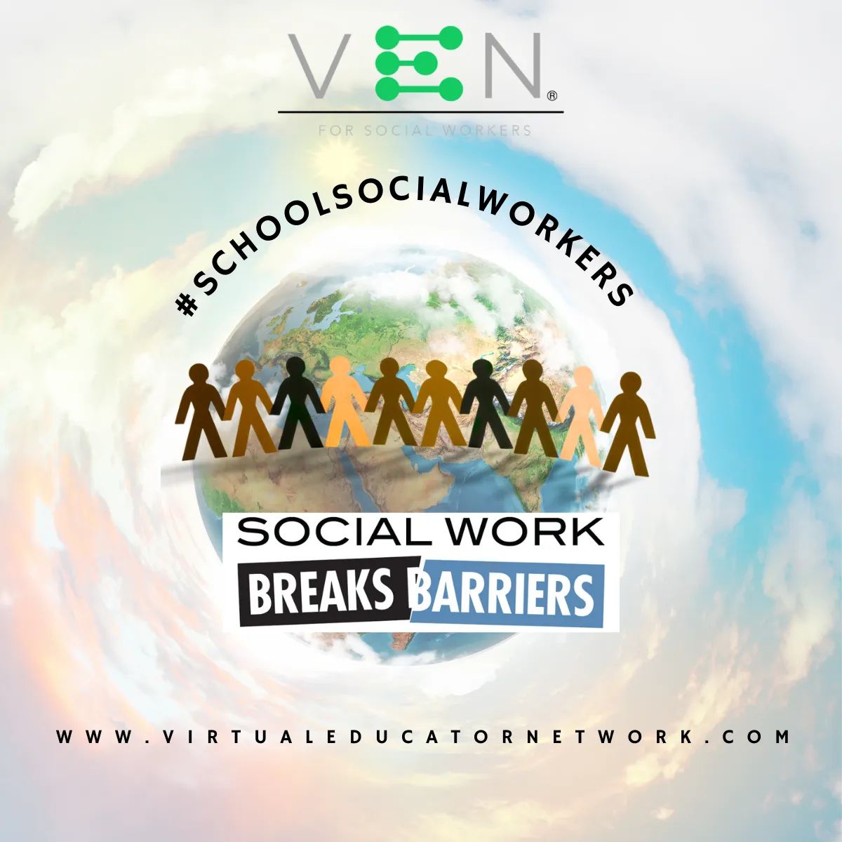 TheOfficial_VEN's tweet image. 🌟 Celebrating #SchoolSocialWorkers 🌟

They&apos;ve broken barriers to empower students and families. 🚀

At #TheVEN, we support these heroes in a safe, virtual environment. 💪

DM us to learn more about how we help them tackle day-to-day challenges. 📚🏫
#VirtualEducatorNetwork