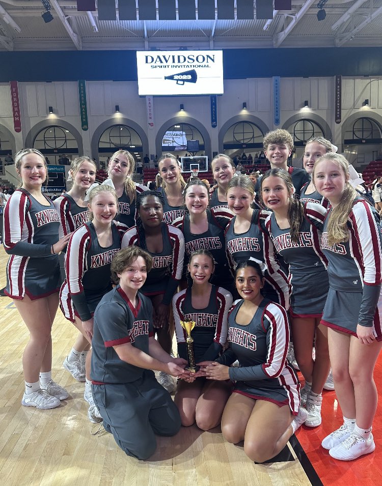 Knights Cheer Competition Team 3rd at Davison College Invite today!