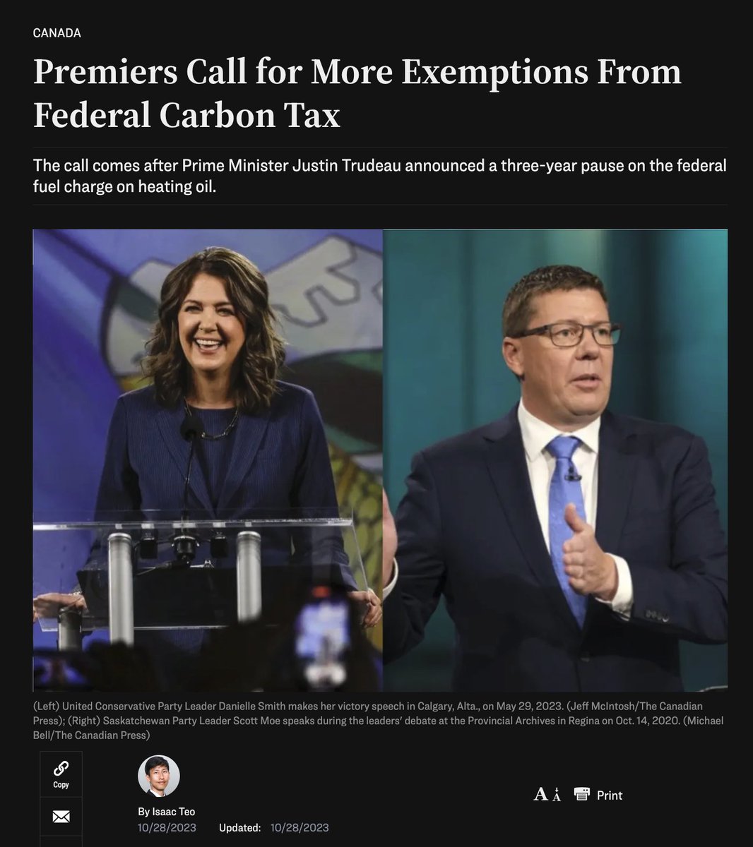 PaulMitchell_AB's tweet photo. Why should Canadians from the West pay full Carbon Taxes, while Easterners get an exemption?
Is it because Westerners tend to "vote wrong" and Easterners elect so many Liberals?
Of course it is. That is exactly why.
If the West is going to be openly discriminated against, what is the point in having a "united" Canada under such a corrupt, one-sided federal government?
https://t.co/7IrXZV8JC3