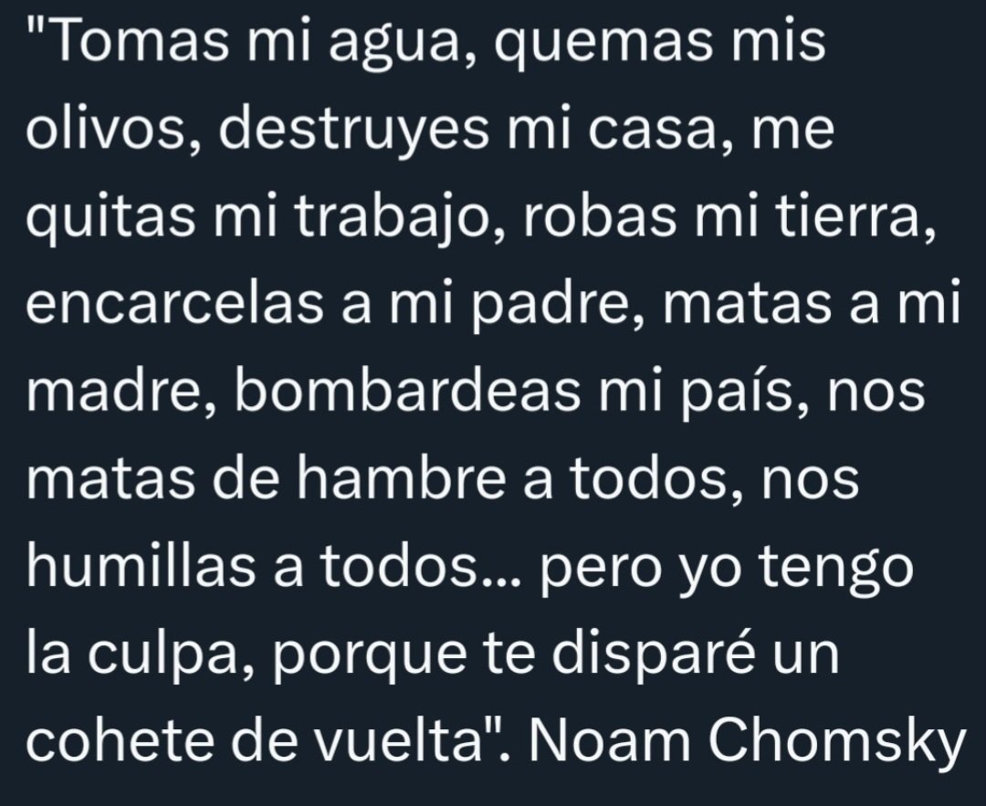 Vicente73977721's tweet image. Noam Chomsky contundente con el tema palestino.