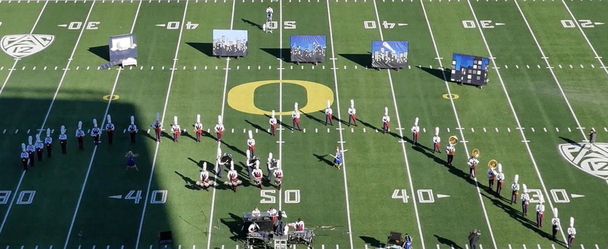 bsd_arts's tweet image. Westview High School Marching Ensemble performing at the 2023 NWAPA Marching Band Championships at Autzen Stadium.