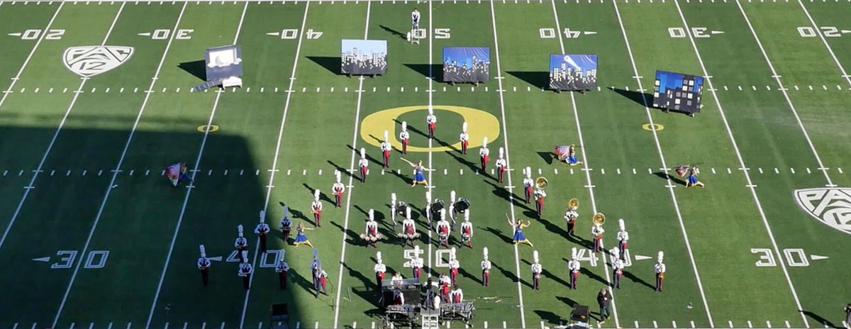 bsd_arts's tweet image. Westview High School Marching Ensemble performing at the 2023 NWAPA Marching Band Championships at Autzen Stadium.