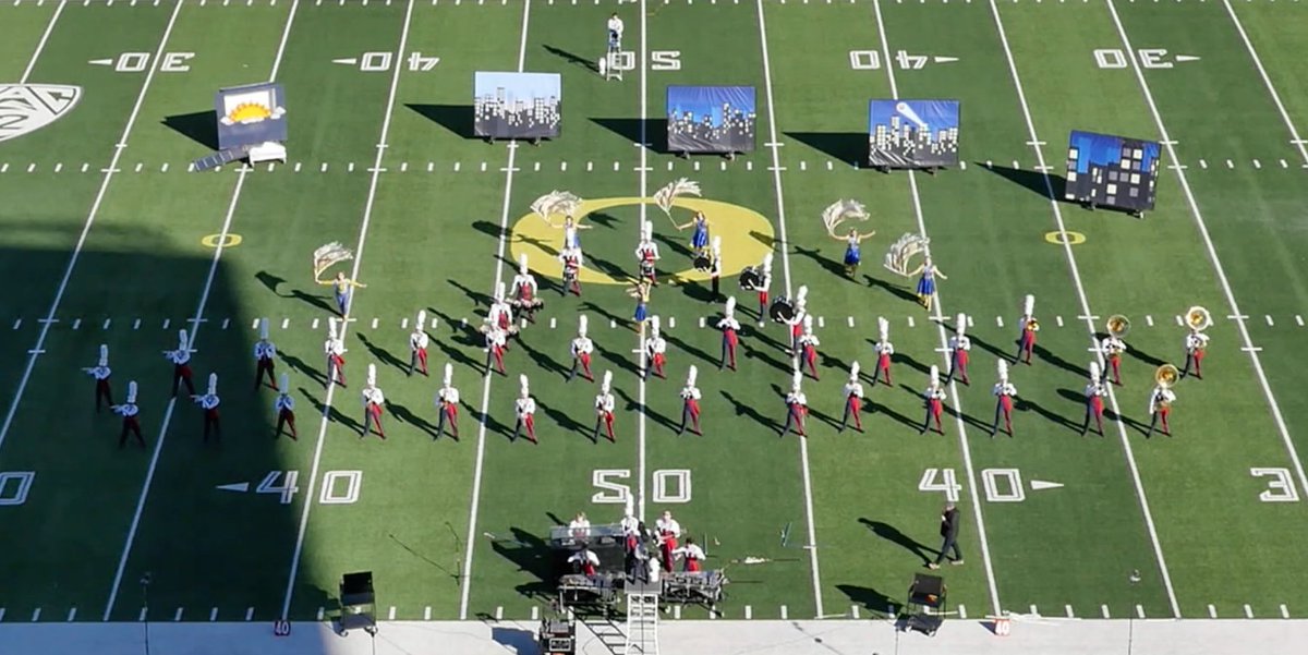 bsd_arts's tweet image. Westview High School Marching Ensemble performing at the 2023 NWAPA Marching Band Championships at Autzen Stadium.