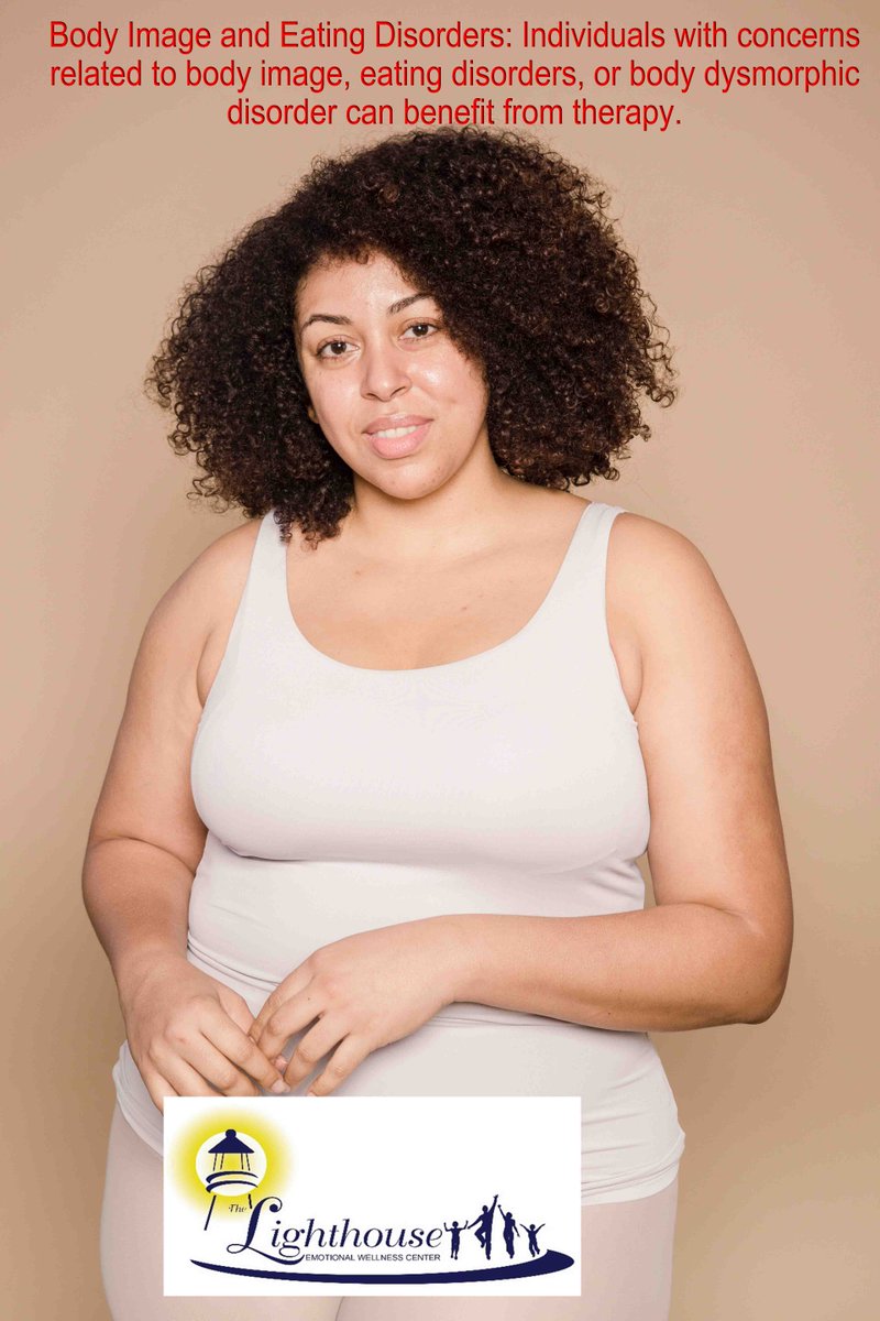 LighthouseCntr's tweet photo. Body Image and Eating Disorders: Individuals with concerns related to body image, eating disorders, or body dysmorphic disorder can benefit from therapy.
#lighthouse #wellness #therpy #bodyimage #loveself #counseling #help https://t.co/YRrAqQNc4D