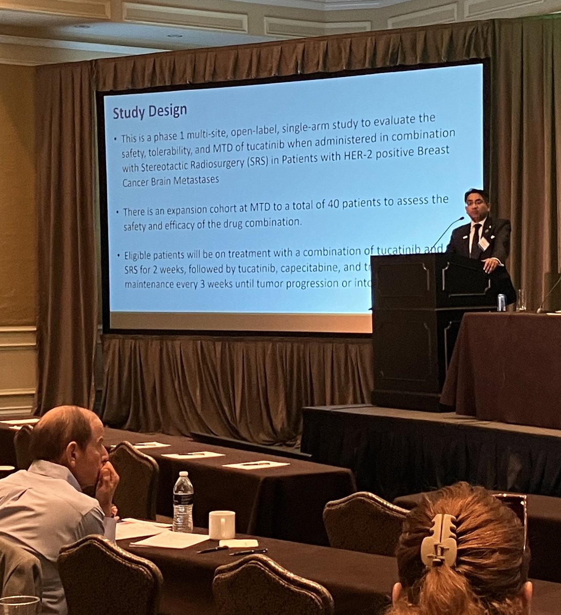 MiamiCancerInst's tweet photo. π‘π§ Dr. Ahluwalia @BrainTumorDoc shares the latest developments for #clinicaltrials on SRS + targeted therapies at #MiamiCancerInstitute π―π¬
#IRREM23 #IRRF23 #CancerResearch #BaptistHealthResearch #MedTwitter https://t.co/RQVo5akLfG