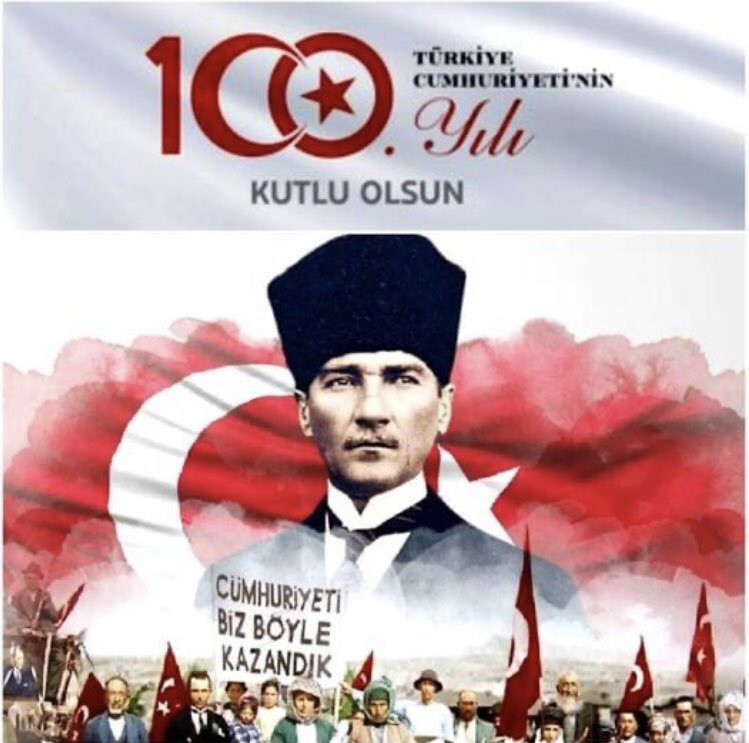 tlylz's tweet photo. Ederi kadar kutlanmasa da sonuna kadar Cumhuriyet #Cumhuriyetimizin100YılıKutluOlsun #CumhuriyetBayramıKutlu https://t.co/DhZ8T9YxBy