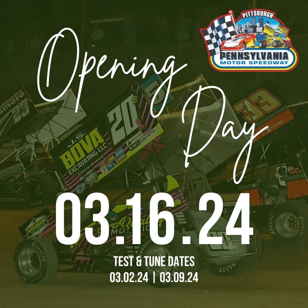 PAMotorSpeedway's tweet image. 140 days. But who&apos;s counting? We&apos;re excited for #OpeningDay in March! Mark your calendars to join us on #StPatricksDay weekend!

#Pittsburgh #racing #2024season
