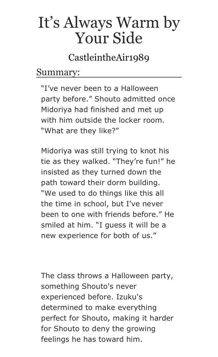 CastleWrites89's tweet photo. Day 6 - Flicker/“Candles whisper secrets in the darkness, unveiling mysteries of the night.” - Unknown 

Class 1-A throws a Halloween party that forces Shouto to confront his feelings for Izuku.

#TDDKHalloweek2023 #ficrec #tddk

https://t.co/X2wGN9xG2P https://t.co/kT7Bi9fDRp