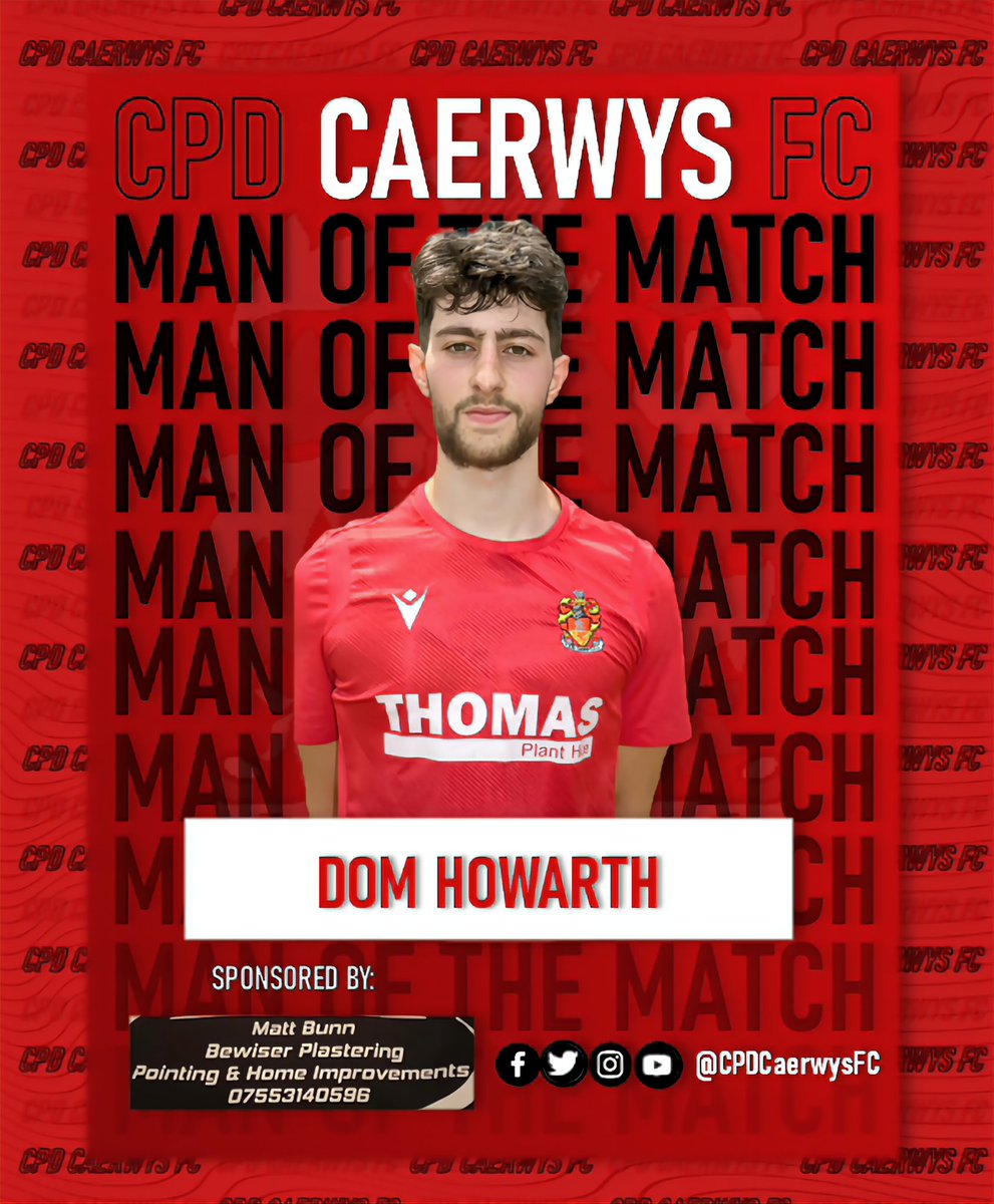 CPDCaerwysFC's tweet photo. ⚽️𝗙𝗨𝗟𝗟 𝗧𝗜𝗠𝗘 𝗥𝗘𝗦𝗨𝗟𝗧 - 𝗥𝗘𝗦𝗘𝗥𝗩𝗘𝗦⚽️ 

𝗖𝗮𝗲𝗿𝘄𝘆𝘀 𝟮 - 𝟭 𝗖𝗼𝗿𝘄𝗲𝗻

Jack Wakeman &amp; Coby Amos get the goals to send the Reserves to the Semi-Final of the Reserve Cup🏆

Man Of The Match went to Dom Howarth with a dominant performance💪

#CPDCaerwysFC🔴⚫️ https://t.co/ifNhjuRiB6