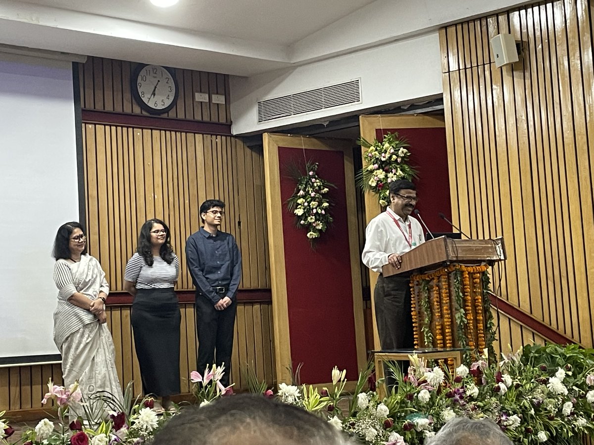 Amalendu Chandra and family at the SDCBS23 symposium celebrating his 60th at @IITKanpur