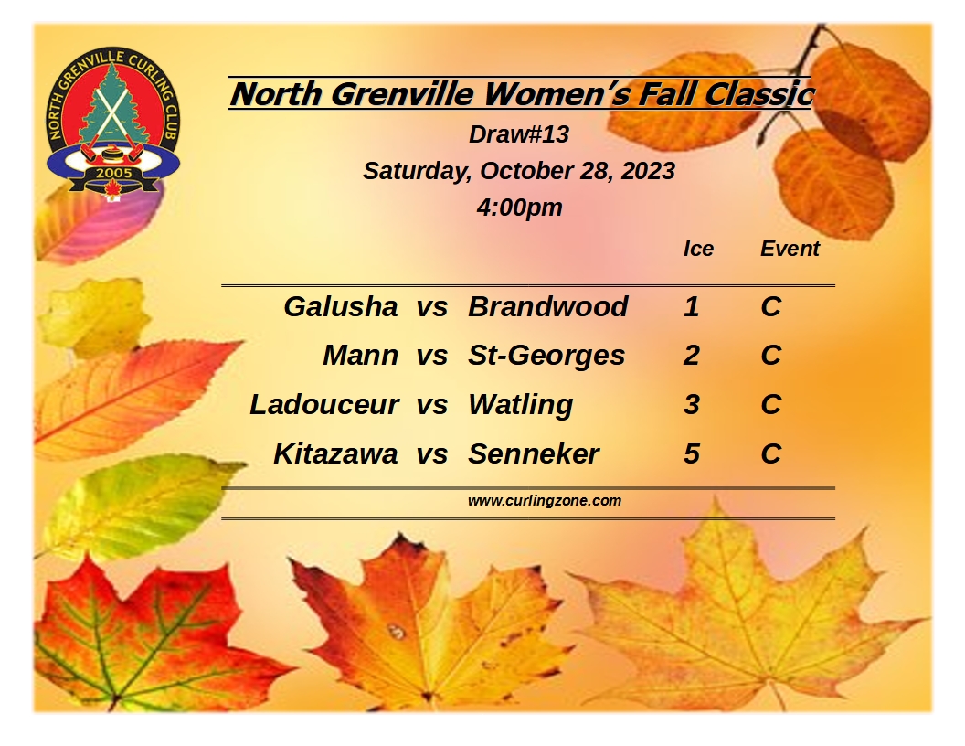 Draw 13 @northgrenville @ngcurling @curlontario @curlingzone