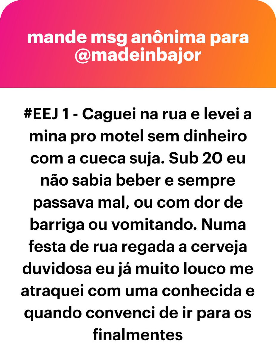 madeinbajor's tweet photo. #EEJ eu vou deixar esse relato aqui não tecerei comentários https://t.co/yp8yiZa7GK