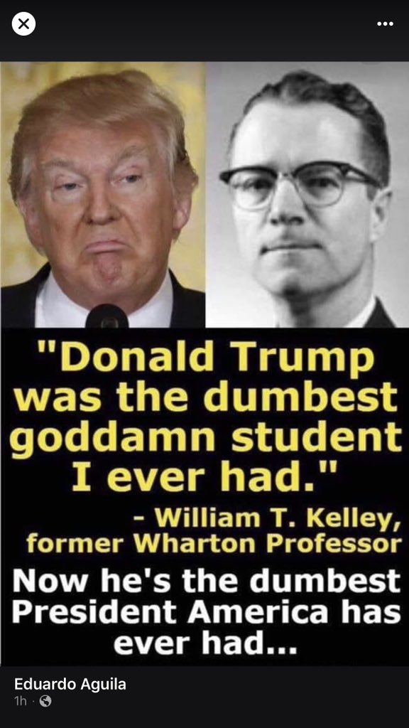 <a href="/OccupyDemocrats/">Occupy Democrats</a> How is the Trumps CHARITABLE ORGANIZATION doing 🤮tried to go to Trump University but it seems to have disappeared 🤮what’s happening, I found this tribute from his college professor, WOW