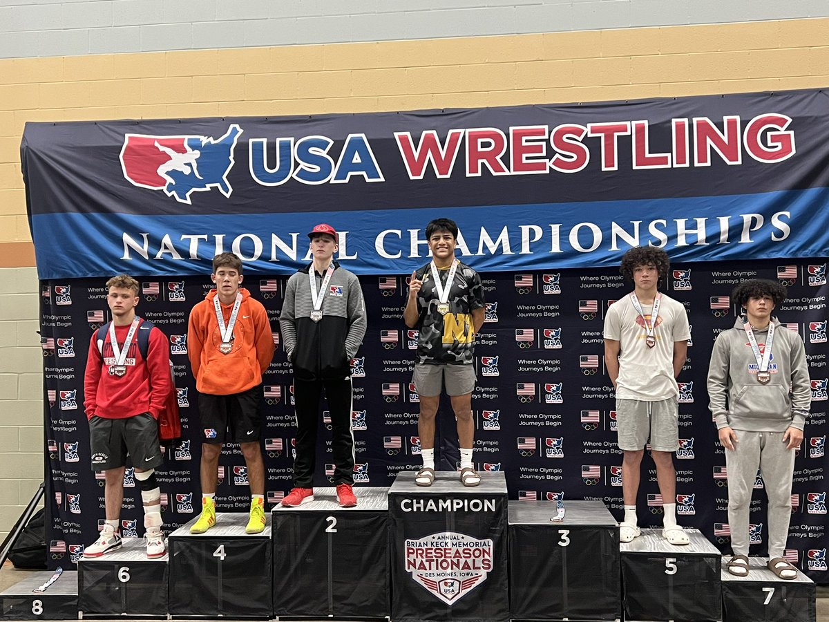 Congratulations to Cayden Rios he is your 9th-10th grade 138lbs pre season national champ!!! 
<a href="/TROOPWRESTLING/">Eastwood Wrestling</a> 
<a href="/CoachVasquezEHS/">Devin Vasquez</a> 
<a href="/USAWrestling/">USA Wrestling</a>