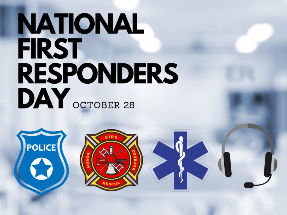 Happy National First Responders Day to all our heroes! May God grant you strength in your daily duties and watch over you as you seek to serve, protect and save lives. We are so grateful for your service. #NationalFirstRespondersDay #thankyouforyourservice