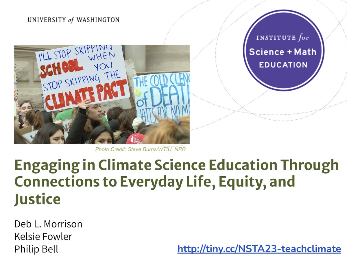 Philip Bell (@philiplbell) on Twitter photo Today (Sat) at 2:40pm at #NSTA23 πΏ PLS RT
Let's wrap up the conference by exploring how to connect #ClimateJustice & #EnvironmentalJustice to everyday life through #SciEd! ππ
Join @educatordeb <a href="/KelsieFowler18/">Kelsie Fowler</a> & I as we share ideas, examples & resources.
β‘οΈ Conv Center 3501D Today (Sat) at 2:40pm at #NSTA23 πΏ PLS RT
Let's wrap up the conference by exploring how to connect #ClimateJustice & #EnvironmentalJustice to everyday life through #SciEd! ππ
Join @educatordeb <a href="/KelsieFowler18/">Kelsie Fowler</a> & I as we share ideas, examples & resources.
β‘οΈ Conv Center 3501D
