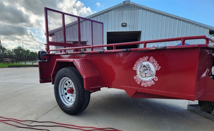 HumbleISD_SCHS's tweet photo. Thank you to Troy Tucker and his team at Al Tucker Trailers for donating to the Summer Creek BBQ team! Their generous support got the team started with a new trailer and team shirts. Thank you! https://t.co/x7MPTuBh00