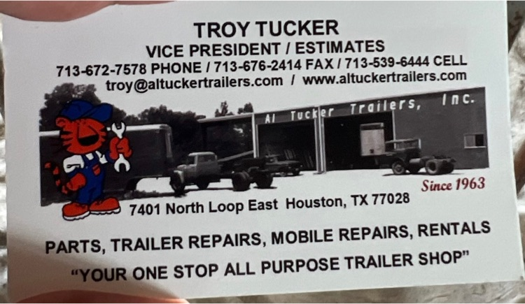 HumbleISD_SCHS's tweet photo. Thank you to Troy Tucker and his team at Al Tucker Trailers for donating to the Summer Creek BBQ team! Their generous support got the team started with a new trailer and team shirts. Thank you! https://t.co/x7MPTuBh00