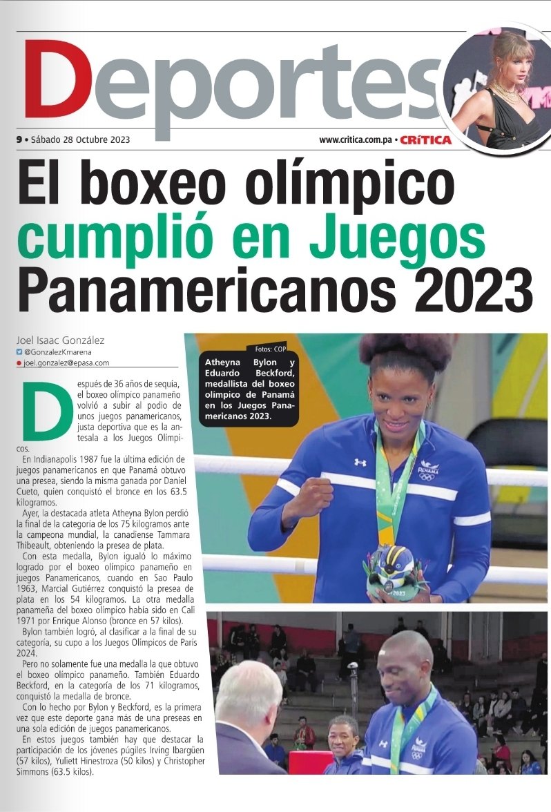 GonzalezKmarena's tweet image. El boxeo olímpico panameño cumplió en los Juegos Deportivos Panamericanos Santiago 2023. critica.com.pa/deportes/el-bo…
