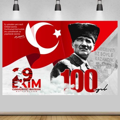 Cumhuriyetimizin 100. yılını en içten duygularımla kutlar, Gazi Mustafa Kemal Atatürk'ü ve silah arkadaşlarını rahmetle ve minnetle yad ederim...